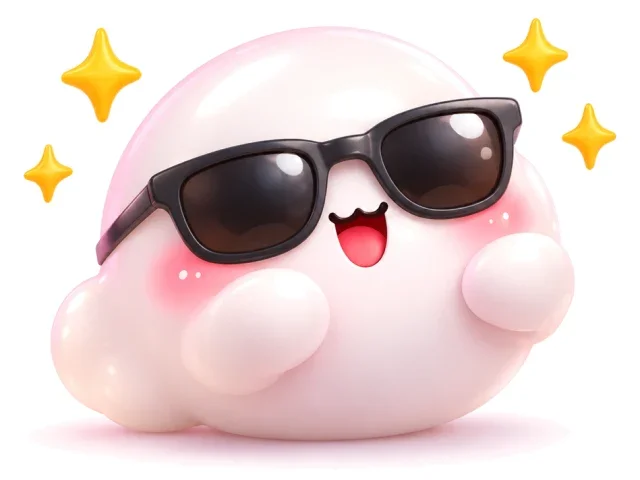 선글라스를 쓴 모찌
